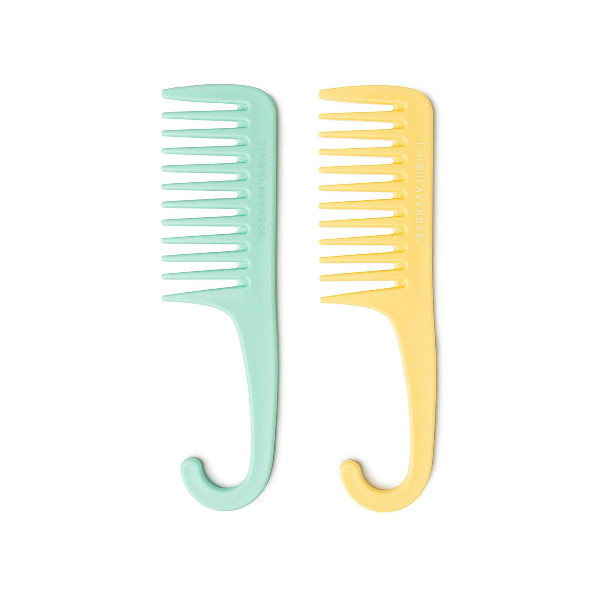 Lemon Lavender Knot Today Detangling Shower Comb | Gentle, Hangable Haircare Essential