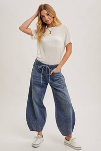 Willow Sheer Knit Crew Neck Tee – Cream & Rust Lightweight Layering Top