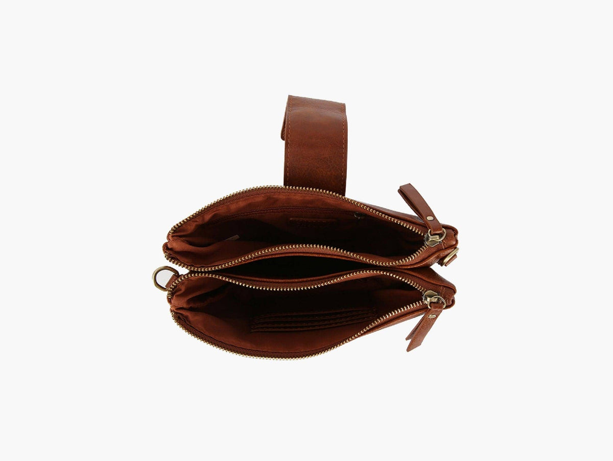 Weston Braided Strap Clutch Wallet – Vegan Leather Crossbody Option