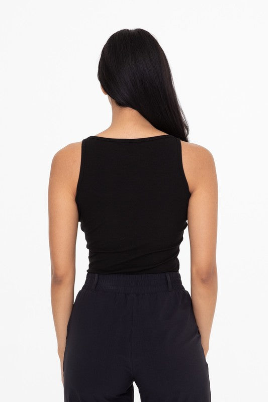 MonoB Square Neck Ribbed Tank