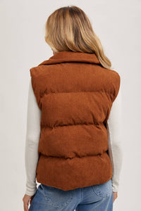 Lindy Corduroy Puffer Vest