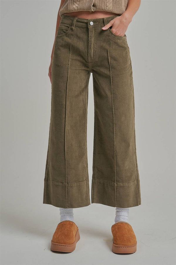Change of Pace Corduroy Pants: Vintage Olive
