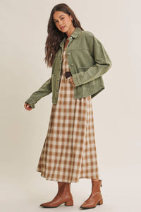 The Field Day Washed Utility Jacket: Washed Olive