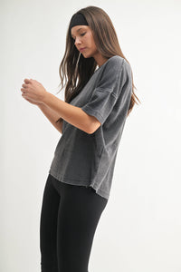 The Rustic Ease Waffle Knit Tee – Relaxed, Mineral-Washed & Effortlessly Cool