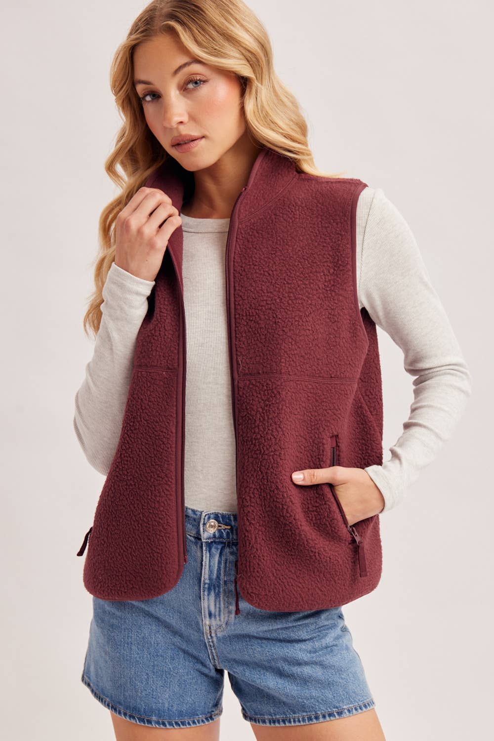 Weekend Plans Sherpa Vest