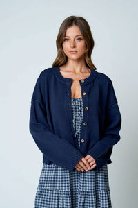 Everyday Raw Edge Cardigan