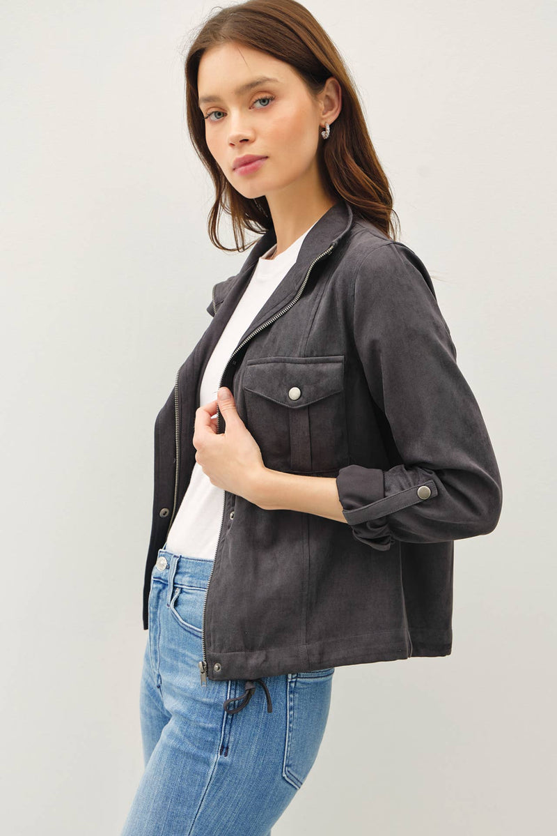 Danica Cropped Utility Safari Jacket