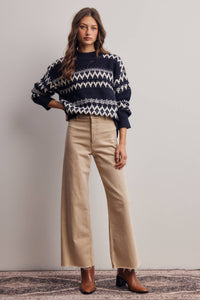 Take the Scenic Route Fair Isle Sweater: Olive