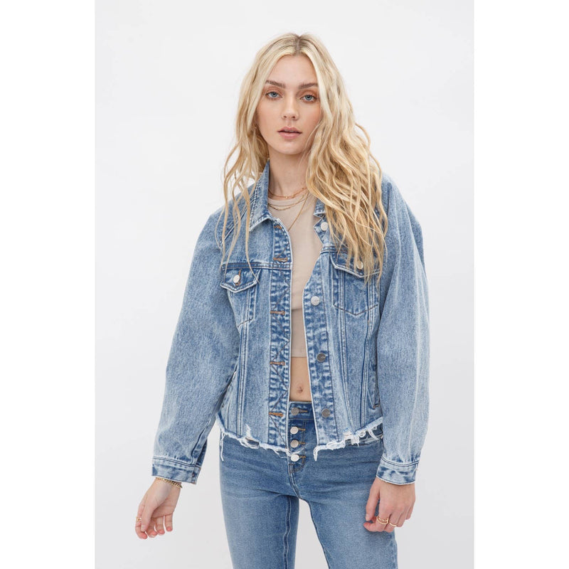 Mica Denim Oversize Denim Jacket: Reverie