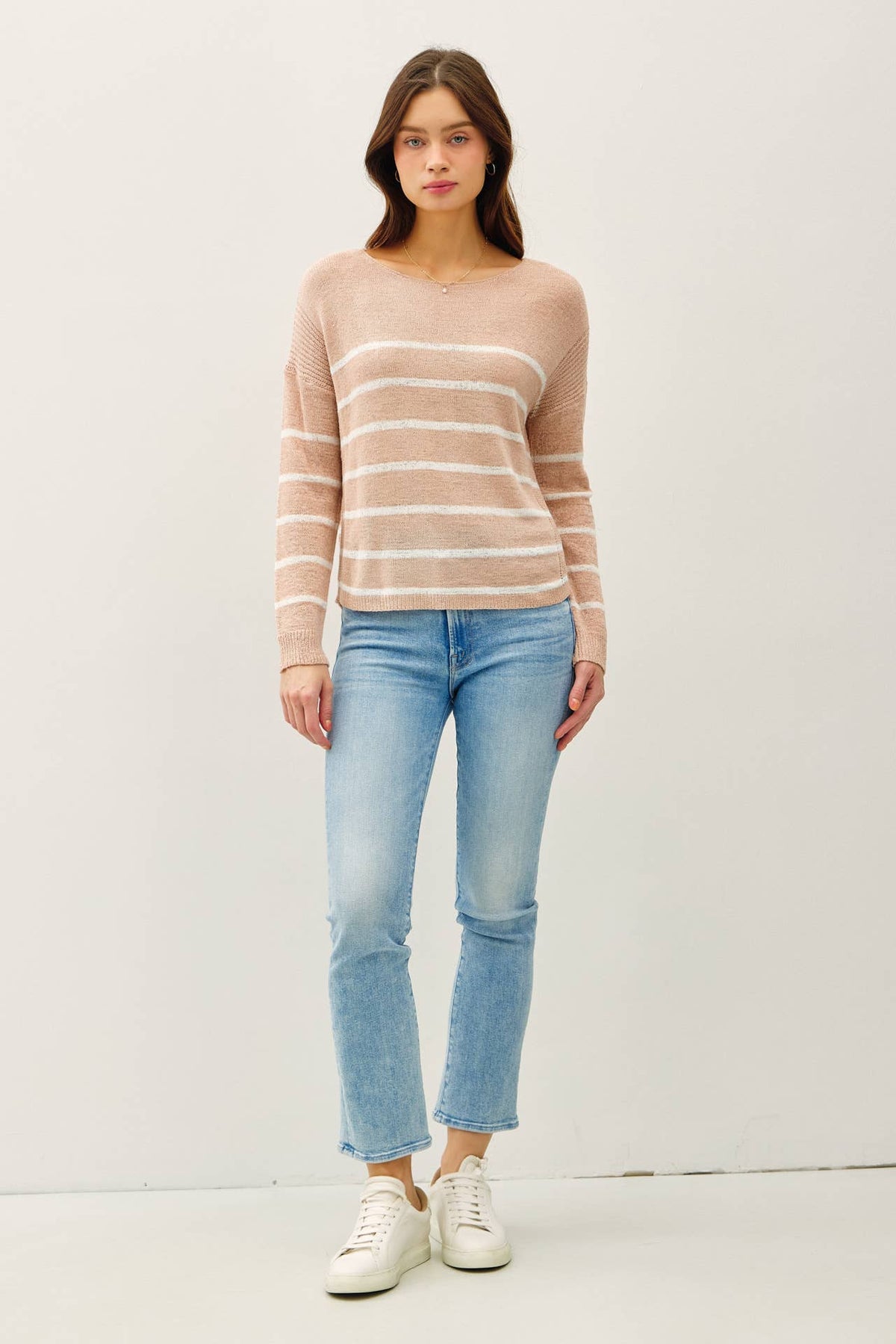 Lara Striped Lightweight Sweater