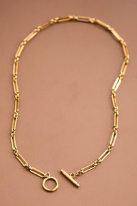 The Hawthorne Layered Paperclip Chain Necklace – 18K Gold Plated Waterproof Stainless Steel Necklace