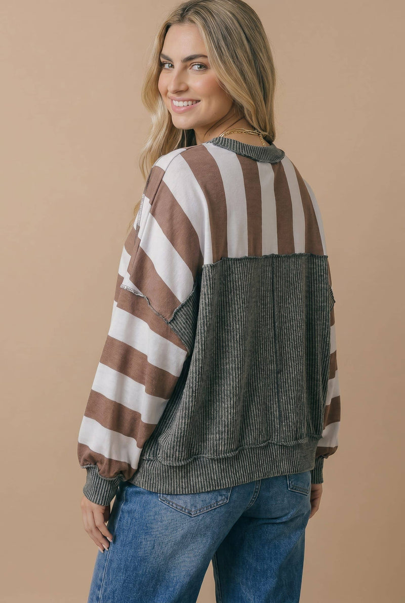 Second Look Stripe Pullover