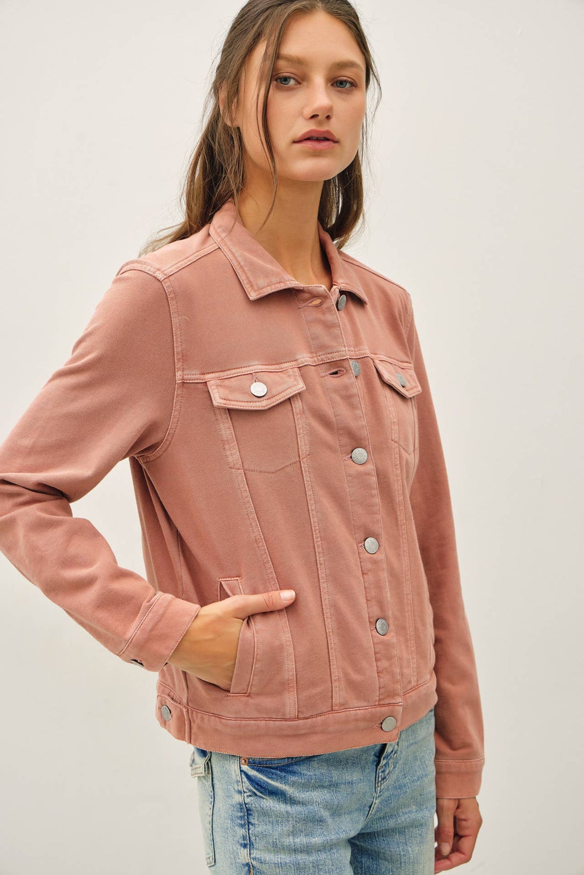 The Hadley Denim Look Shacket