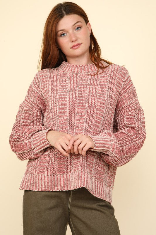 Two Tone Cozy Sweater