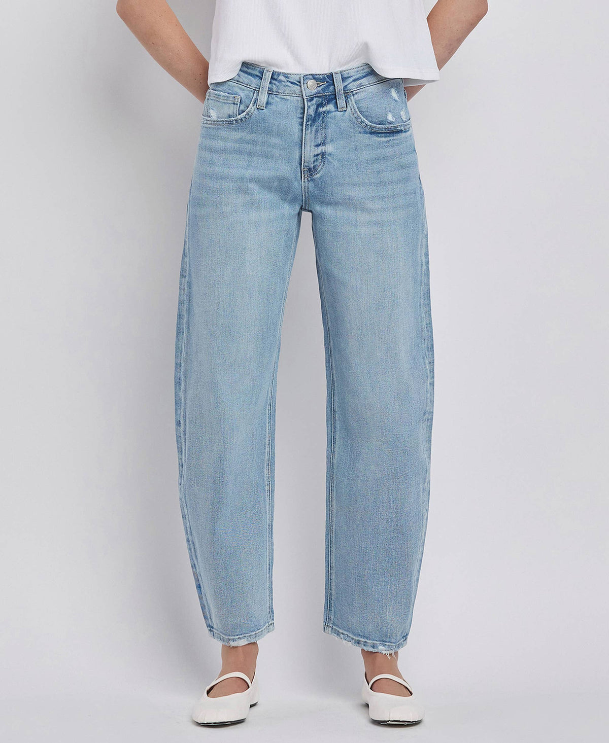 The Josie High Rise Barrel Leg Jeans – Ankle-Length Denim with Vintage Fit & Comfort Stretch