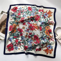 The Willow Floral Bandana Scarf – Large Flower Print Headband Neck Scarf
