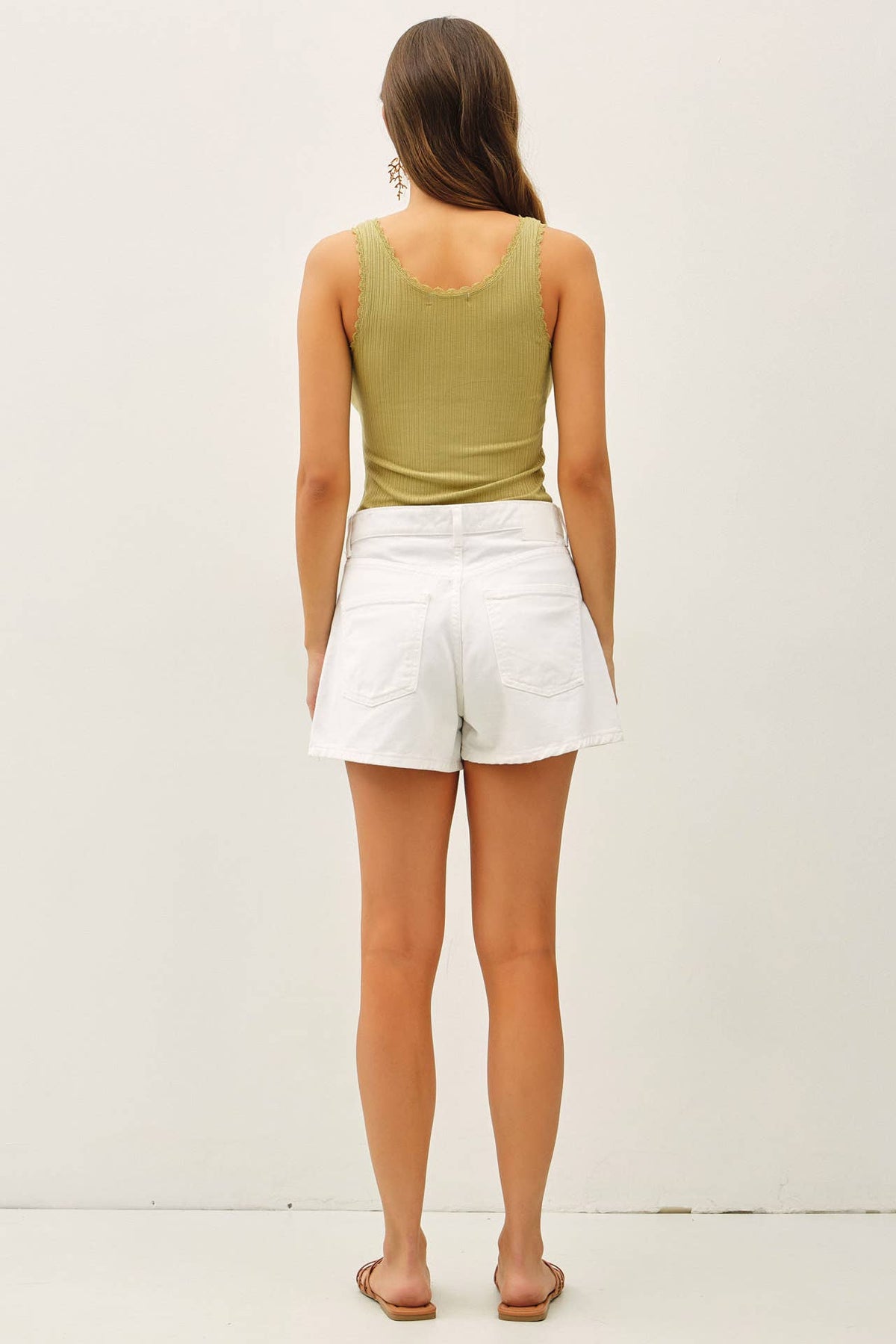 The Clara Lace Trim Knit Tank
