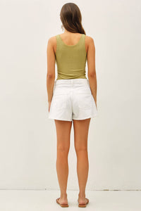 The Clara Lace Trim Knit Tank
