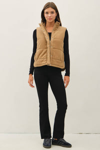 Good Call Corduroy Puffer Vest