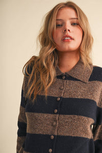 The Hallie Harvest Stripe Cardigan