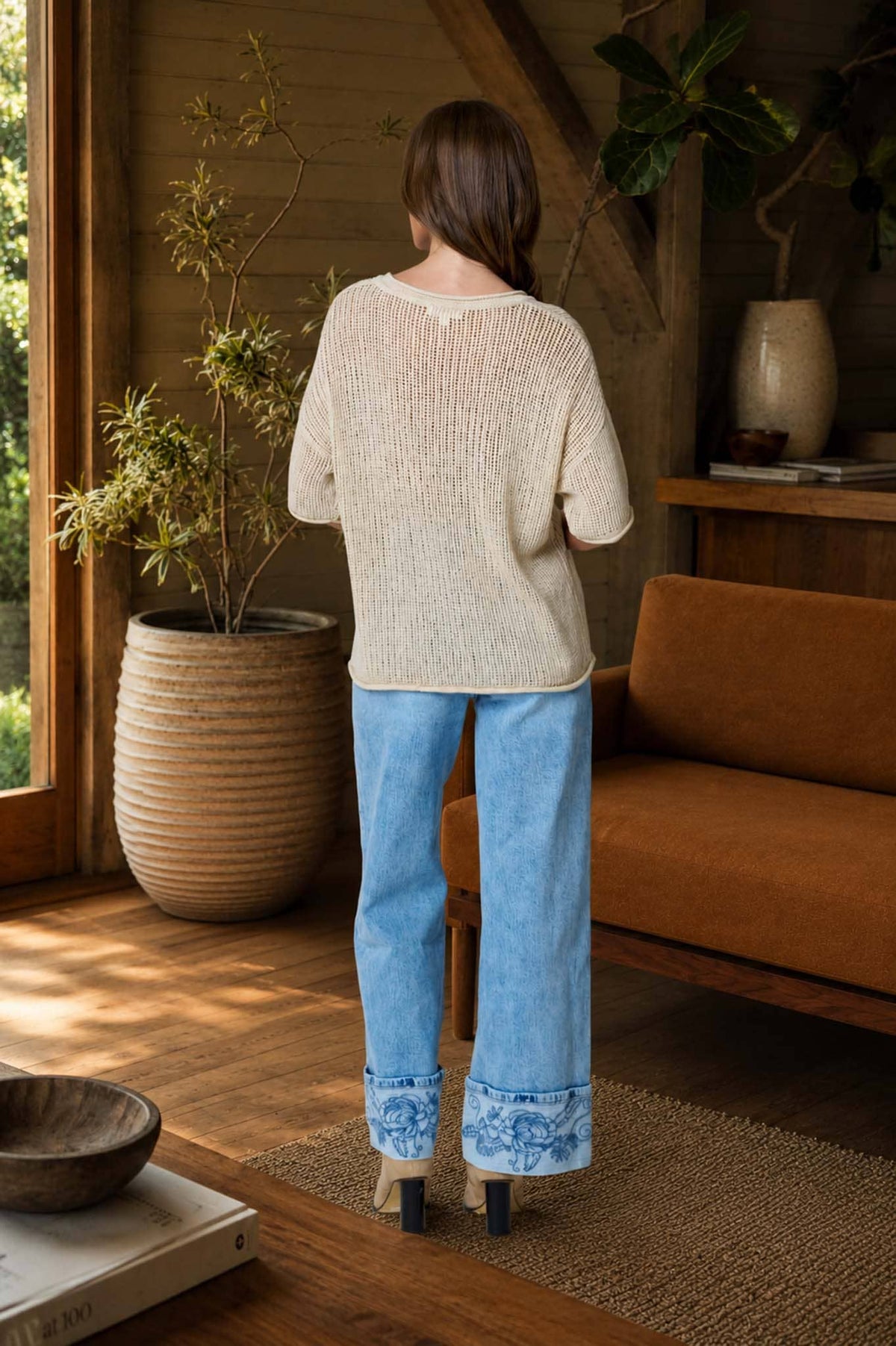 Breezy Crochet Sweater Top