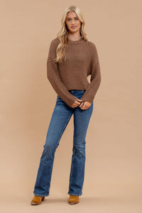 Brennyn Crochet Knit Sweater