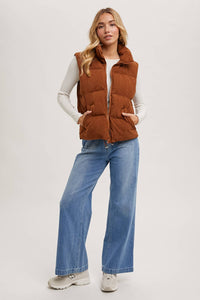 Lindy Corduroy Puffer Vest