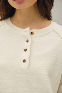 Take It Easy Henley Sweater
