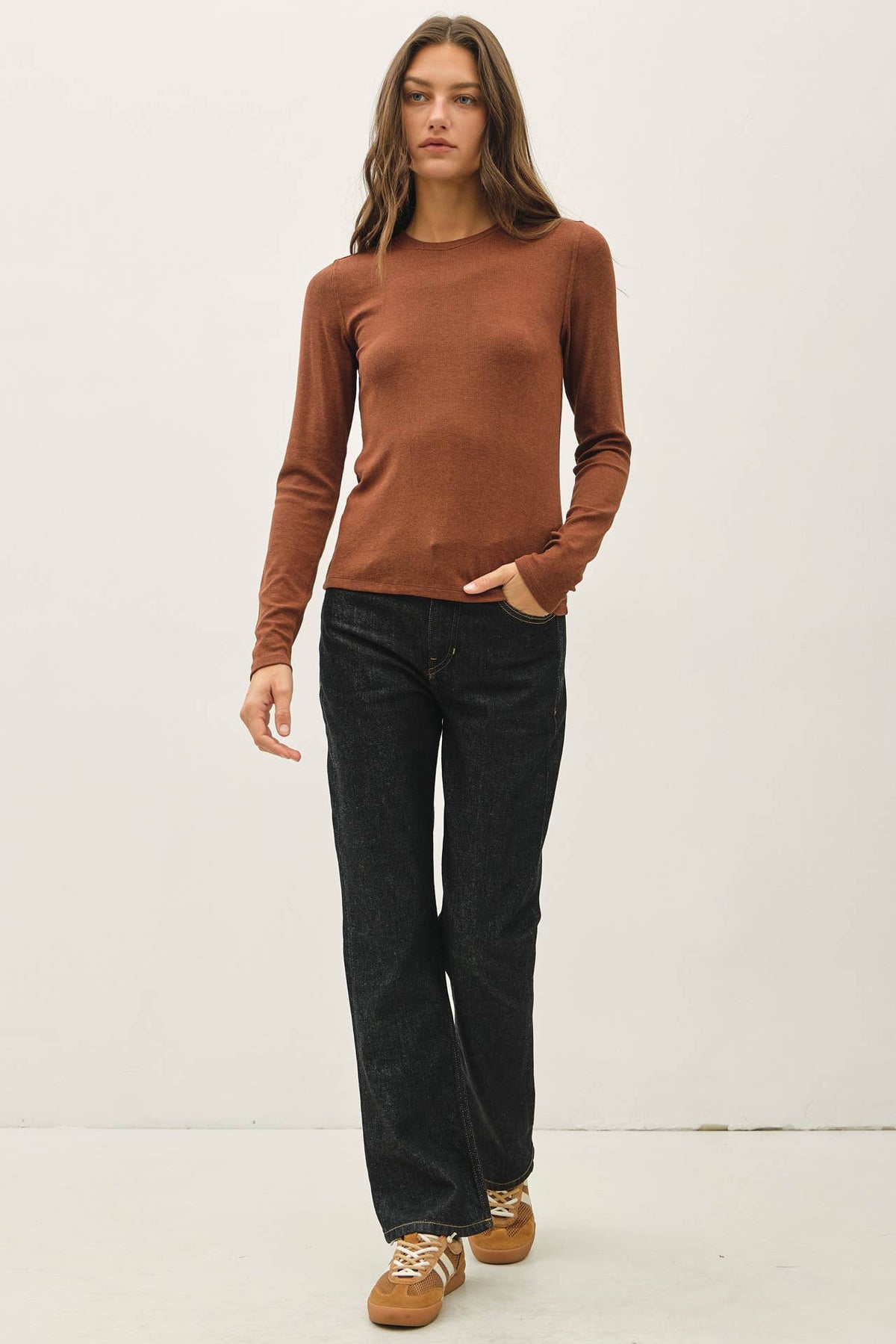 The Blair Ribbed Layering Top