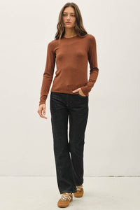 The Blair Ribbed Layering Top