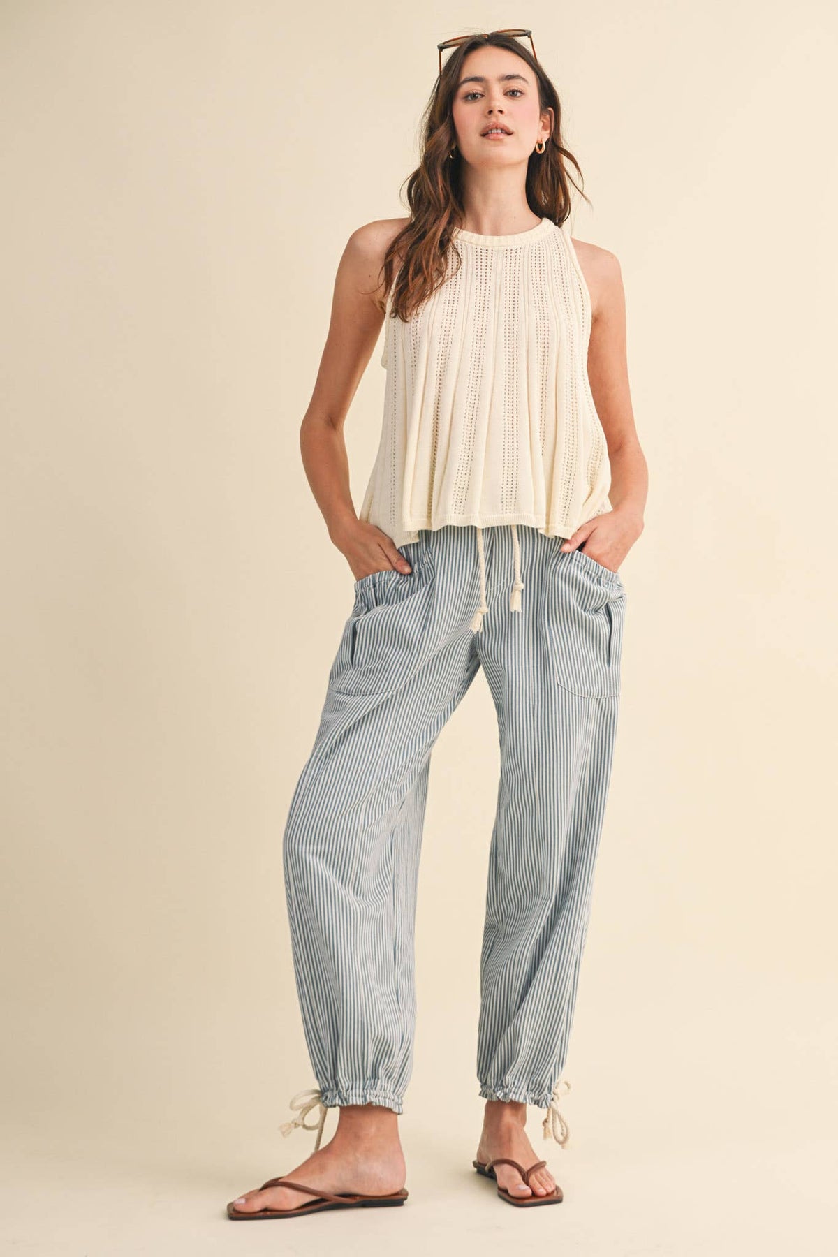 The Sunset Stripe Parachute Pants