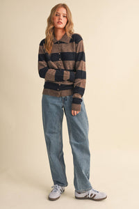 The Hallie Harvest Stripe Cardigan