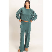 The Reset Mineral Wash Cropped Sweatshirt