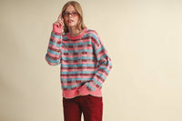 Something Different Geometric Sweater: Multi