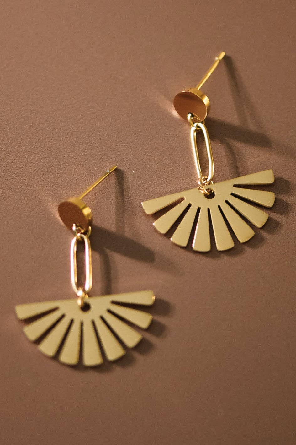 The Montclair Gold Earrings – 18K Gold Dipped Waterproof Stainless Steel Minimalist Earrings