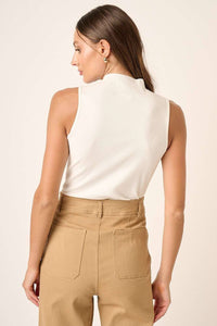 The Eliza Ribbed Mock Neck Tank