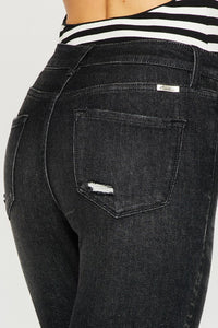 KanCan Jessa High Rise Ankle Skinny Jeans: Vintage Black