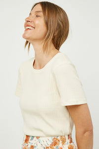 Susan Essential Everyday Top: Cream