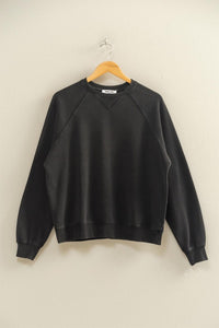 Everly Mineral Wash Crew Neck Sweatshirt – Chestnut, Black, Dark Cherry, Sage