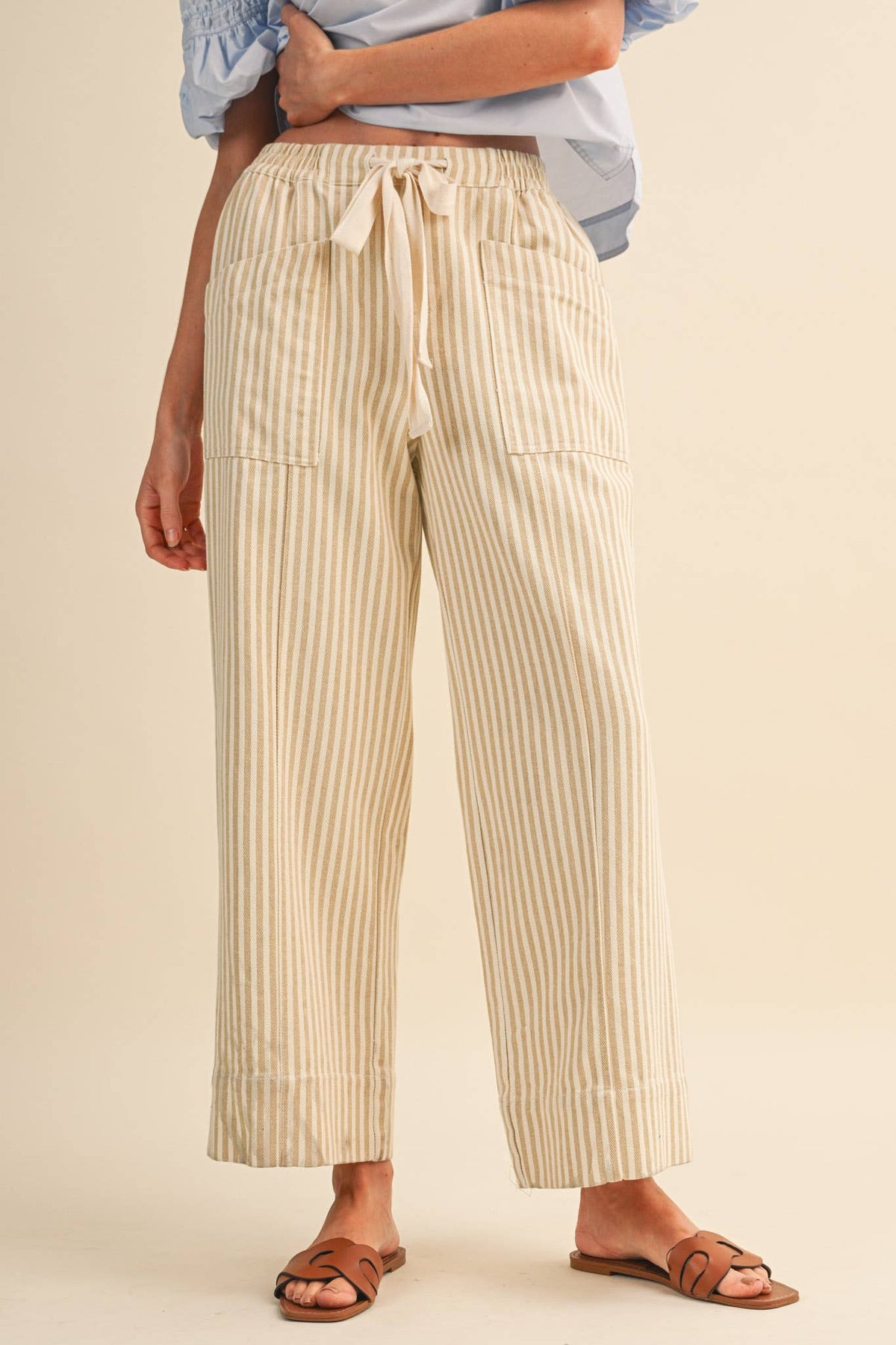 Easy Days Stripe Wide Leg Pants
