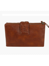 Ella  Two-Compartment Crossbody Bag with Braid Detail