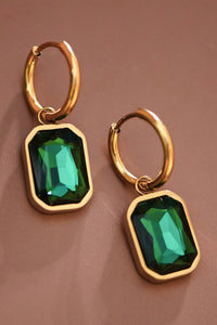 18K Gold Plated Waterproof Stainless Steel Drop Earrings