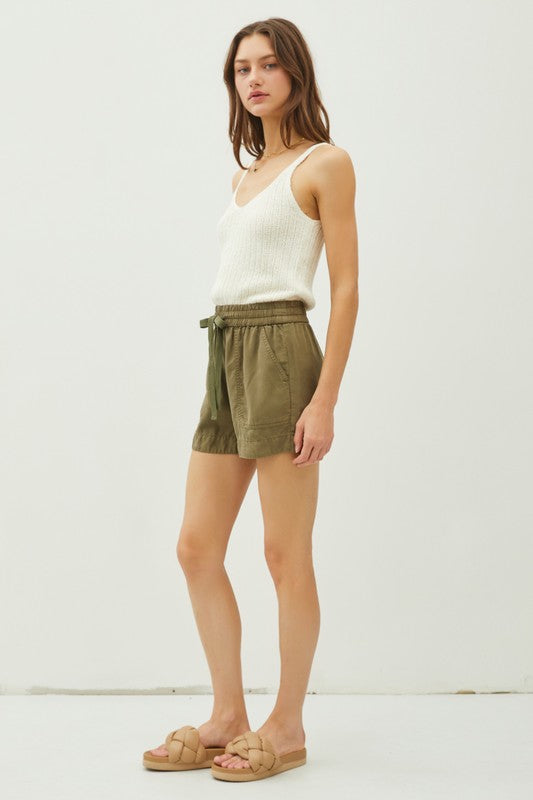 Sunny Day Tencel Drawstring Short