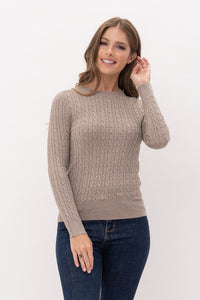 Luxe Collection Timeless Cable Knit Sweater