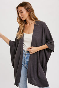 Beth Open Front Short Sleeve Summer Cardigan