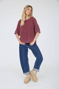 The Brynn Knit Short Sleeve Sweater