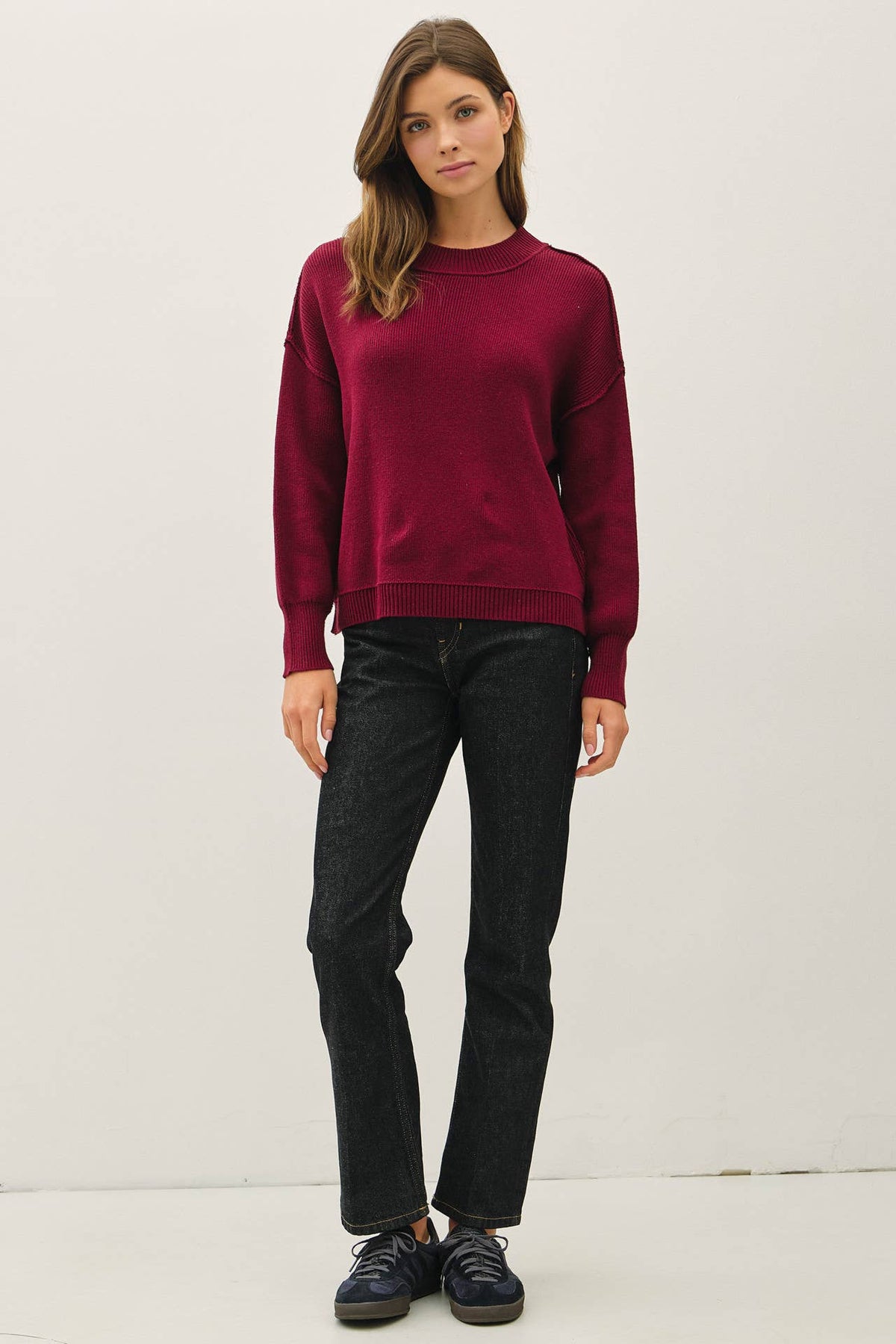 The Bristol Ribbed Knit Sweater – Relaxed Everyday Essential Sweater