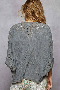 Sadie Crochet Cardigan: Natural