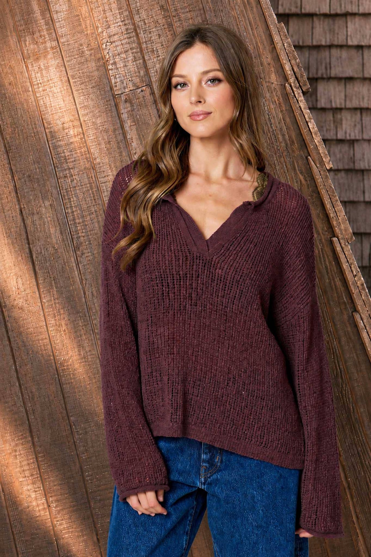 Barely There Sheer Knit Sweater