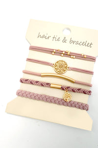 BOHO DUAL FUNCTION KNOT BRACELET HAIR TIES